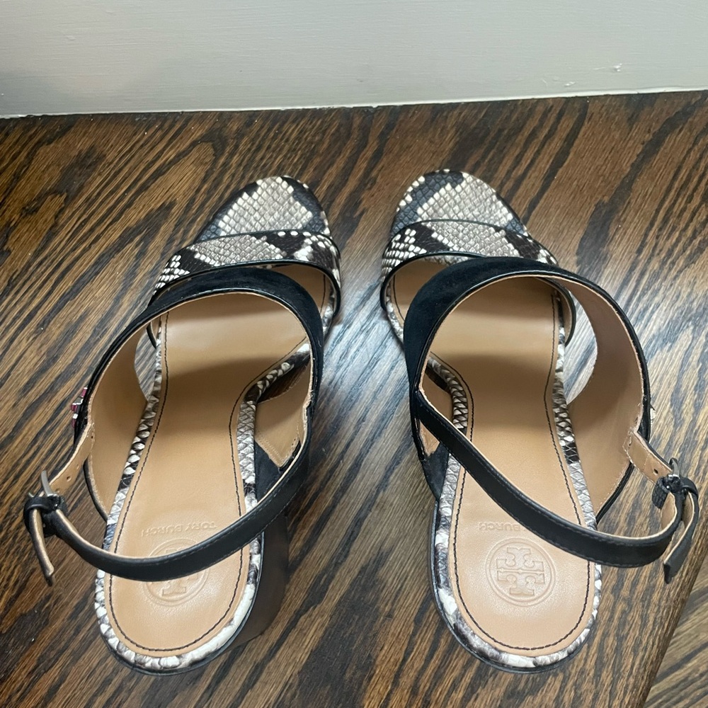 Tory Burch Leather & Suede Sandals (11) - Picture 8 of 11